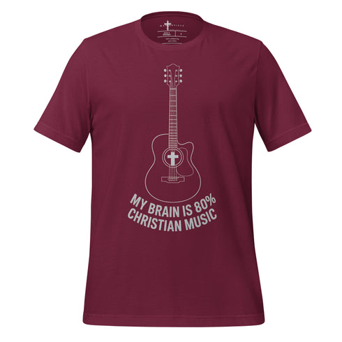 My Brain is 80% Christian Bible Verse Music Christian Bible Verse T-Shirt